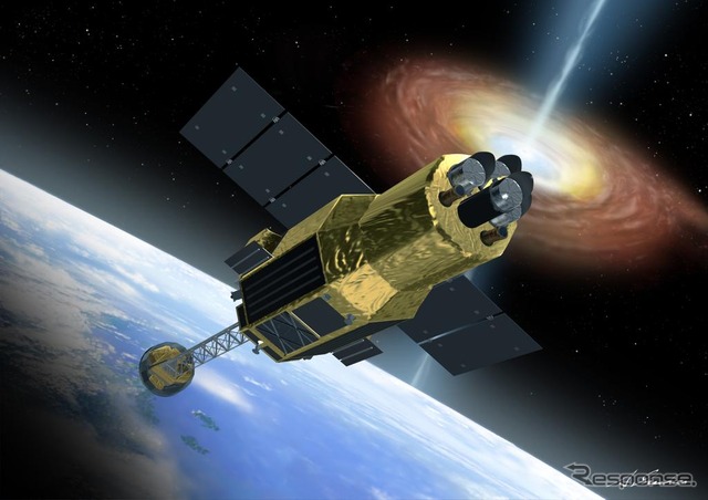 次世代X線天文観測衛星「ASTRO-H」の完成予想図