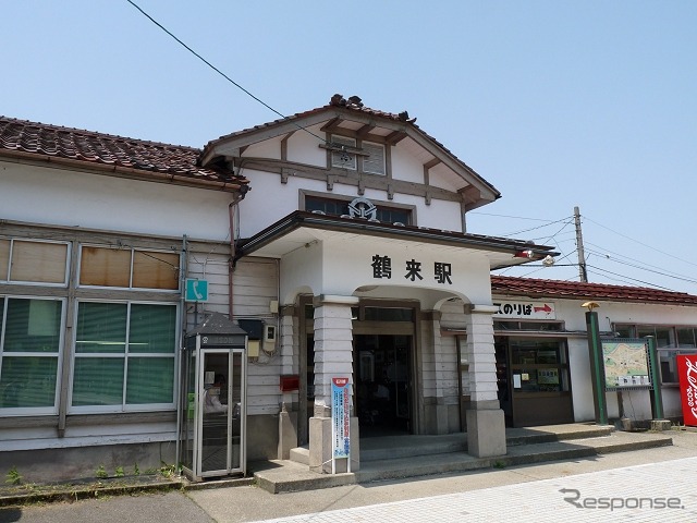 「ほくてつ電車まつり」の会場となる鶴来駅の駅舎。