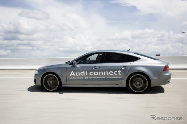 アウディ A7スポーツバックの自動走行テスト車両