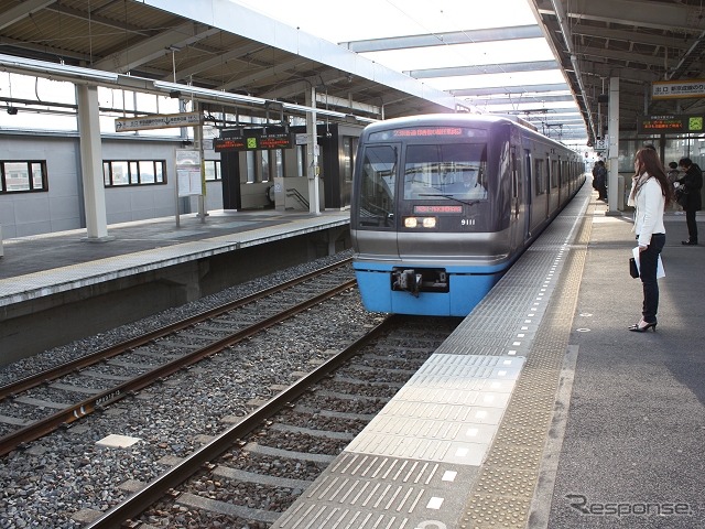 10月4日から発売される「北総線1日乗車券」は、北総線全区間が土曜・休日に限り1日自由に乗り降りできる。写真は北総線の新鎌ヶ谷駅。