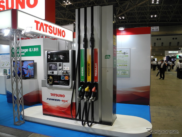 タツノのガソリン計量機「TOWER-NX D70」