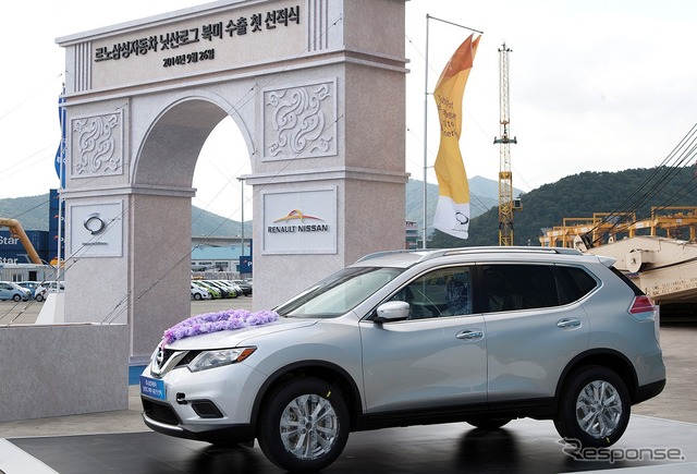 韓国から北米に輸出されるルノーサムスン製日産ローグ