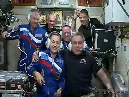 ISSに到着した40Sクルーを含む第41次長期滞在クルー（出典：JAXA／NASA）