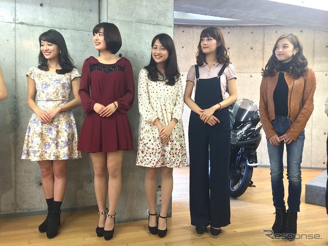 ヤマハ ・トリシティ アンバサダーに選ばれた28名のミスキャンパス候補生