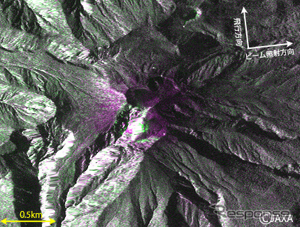 JAXA、陸域観測技術衛星2号「だいち2号」（ALOS-2）で9月27日に噴火した御嶽山を緊急観測