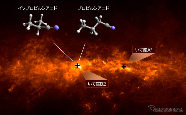 枝分かれした有機分子をアルマ望遠鏡が発見
