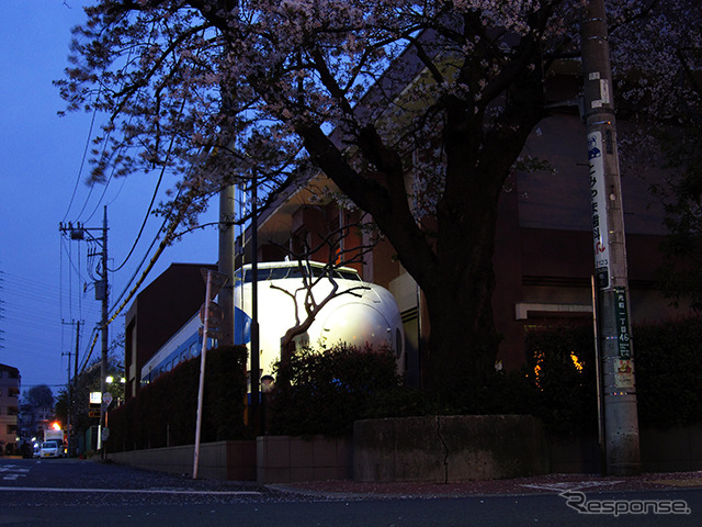 国分寺市ひかりプラザ（東京都国分寺市光町）の新幹線資料館となった951形。