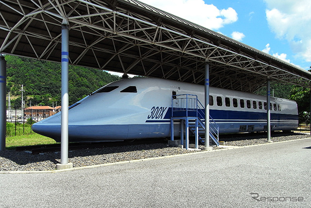 鉄道総合技術研究所・風洞技術センター（滋賀県米原市梅ケ原）にある300X、STAR21、WIN350など。