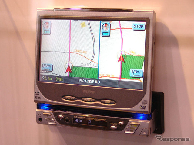 【CES 06】三洋も1DIN・AV一体型ナビ参入に積極的な展開