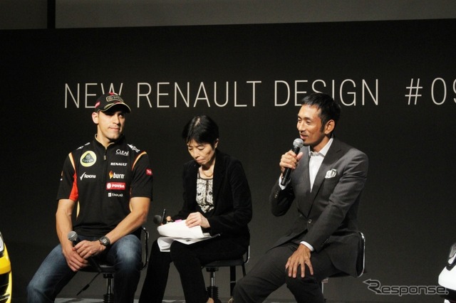パストール・マルドナド選手(左)と為末大氏(右)
