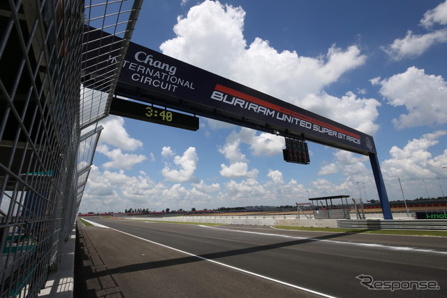 タイの新設コース「チャン国際サーキット」(大会名は BURIRAM UNITED SUPER GT RACE)。