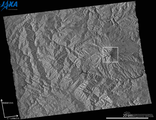 JAXA、御嶽山のインターフェロメトリによる観測結果を公表(出典:JAXA)