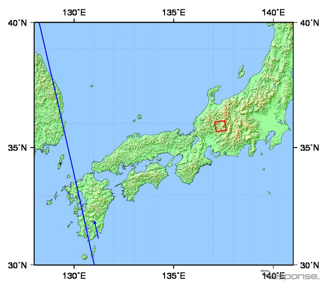JAXA、御嶽山のインターフェロメトリによる観測結果を公表(出典:JAXA)