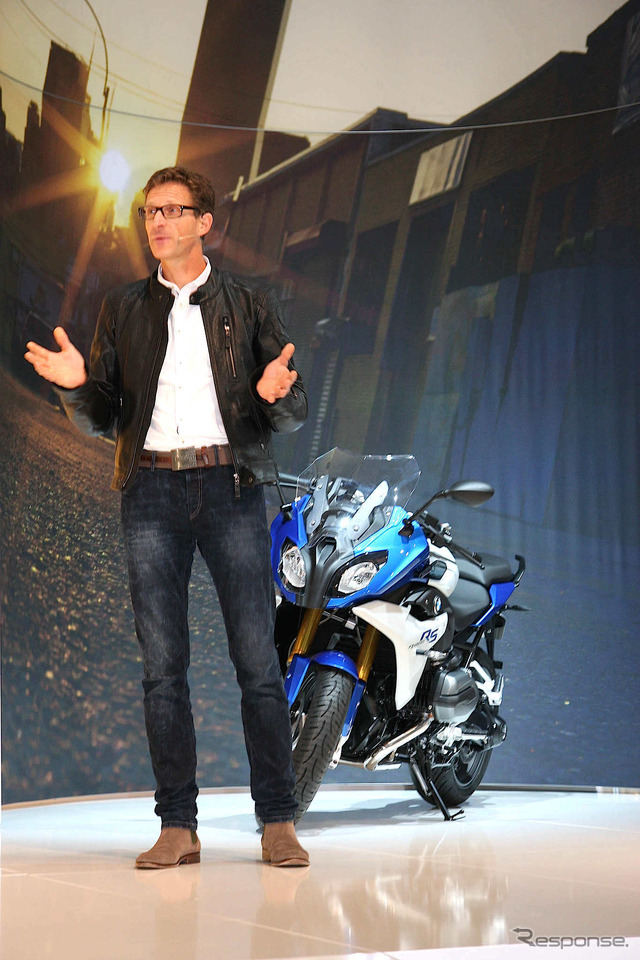 BMWモトラッド ハイナー・ファウスト副社長(ドイツ・インターモト 2014)