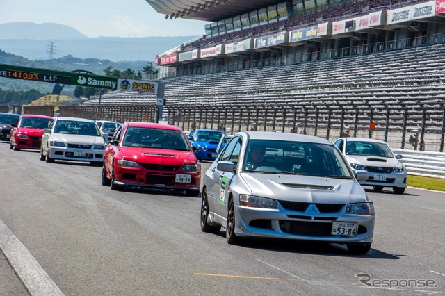 富士スピードウェイ ワンメイクドライビングレッスン（ランサーエボリューション・スバルWRX）