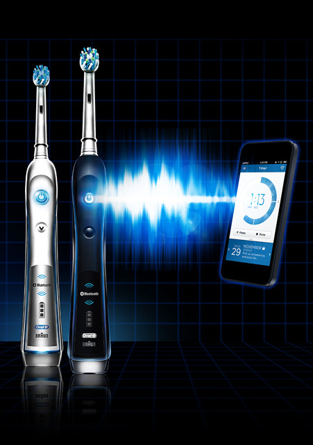 スマホと連動する電動歯ブラシ「ブラウン オーラルB プラチナ」