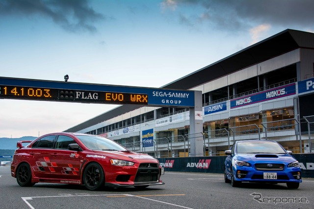 富士スピードウェイ ワンメイクドライビングレッスン(ランサーエボリューション・スバルWRX)