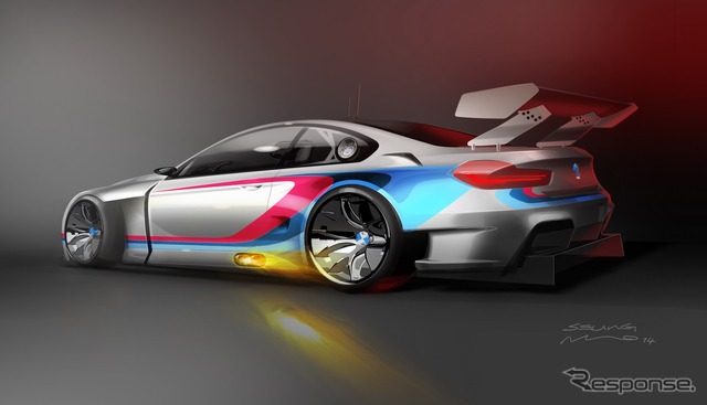 BMW M6 GT3 の予告スケッチ