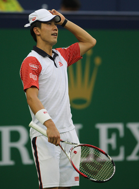 錦織圭（2014年10月8日）（c）Getty Images