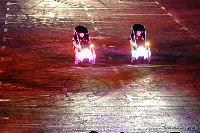 クルマ・バイクの一大イベント「東京モーターフェス 2014」(東京・台場、10月 11~13日)で披露されるサーカスショー「シルク・ド・モビ」