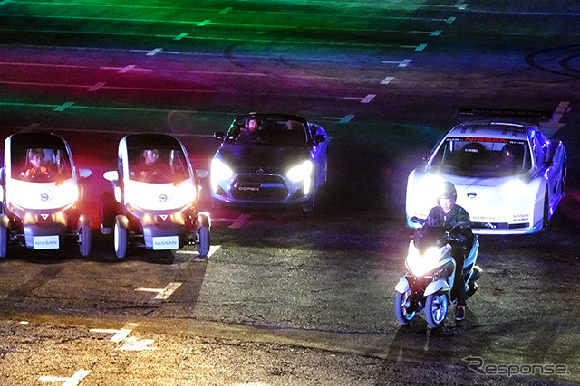 クルマ・バイクの一大イベント「東京モーターフェス 2014」(東京・台場、10月 11~13日)で披露されるサーカスショー「シルク・ド・モビ」