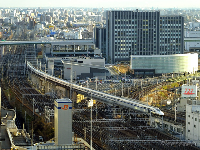 東京モノレールと同い年の東海道新幹線（名古屋駅付近）