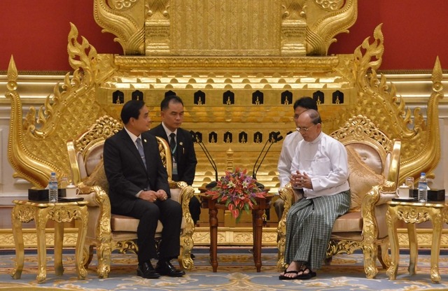 タイ軍政首相が初外遊、ミャンマー訪問