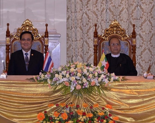 タイ軍政首相が初外遊、ミャンマー訪問