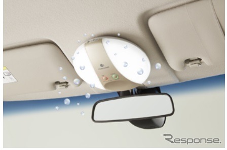パナソニック、「nanoe」発生装置と、LED車内灯を組み合わせた車載用一体型ユニットを開発