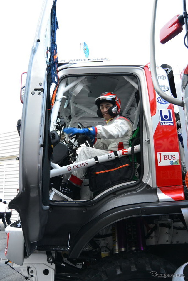 日野チームスガワラ 2号車ドライバー 菅原照仁氏