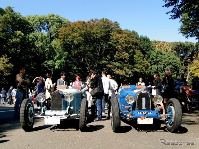 ブガッティ・T35C（右）とT35（左）