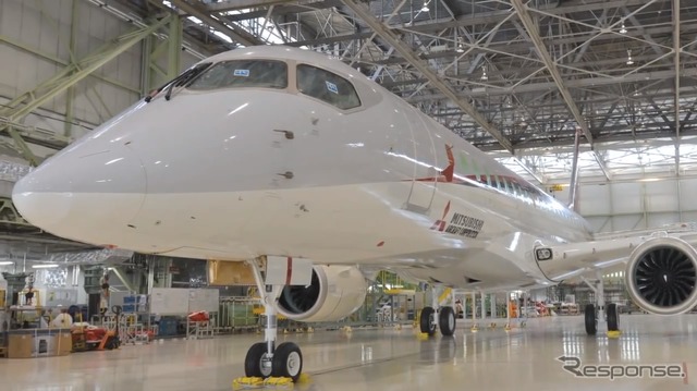三菱航空機 MRJ(動画スクリーンショット)