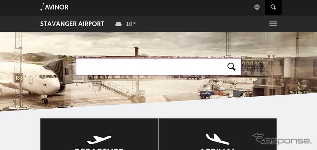 スタヴァンゲル空港公式ウェブサイト