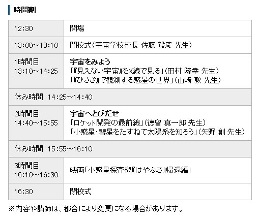 時間割