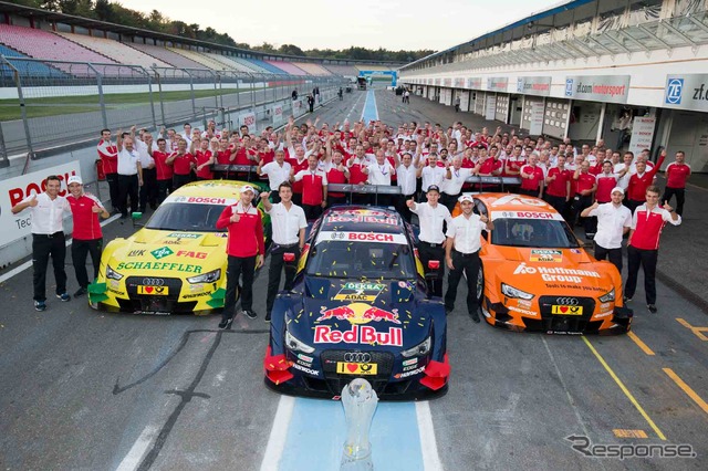 アウディ、DTM最終戦で表彰台独占