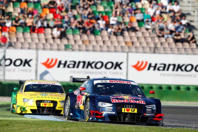 アウディ、DTM最終戦で表彰台独占