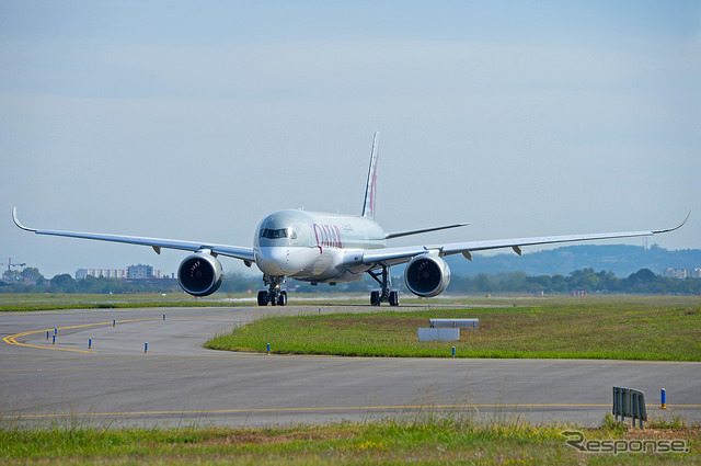 カタール航空A350XWB初号機、ドーハ＝フランクフルト路線就航へ（1）
