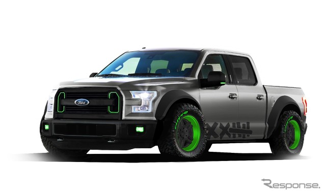 新型フォードF-150のカスタマイズカーの予告スケッチ