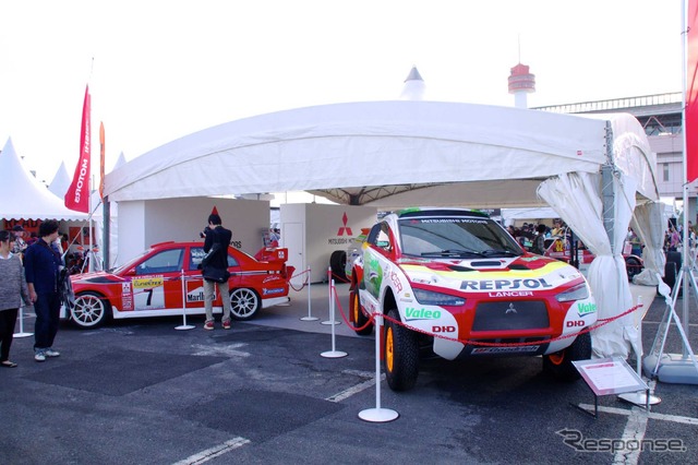 三菱自動車 レーシングカー展示