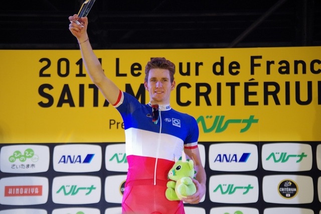 2014ツール・ド・フランスさいたまクリテリウム、ポイントレース2で優勝したアルノー・デマール（FDJ）