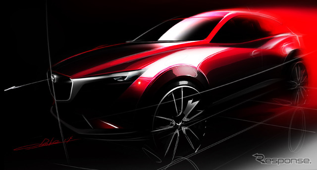マツダ CX-3 のイメージスケッチ