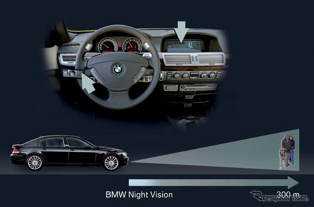 BMWがナイトビジョンを開発、7シリーズ に設定