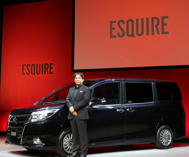 トヨタ自動車の製品企画本部・チーフエンジニアの水澗英紀氏/トヨタ新型車「ESQUIRE(エスクァイア)」記者発表会