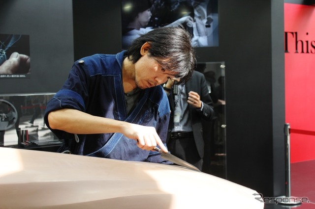 マツダ魂動デザイン切削作業