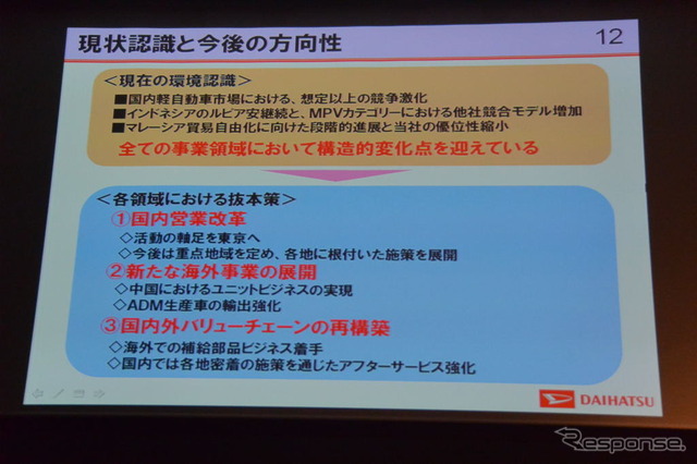 ダイハツ工業 決算会見