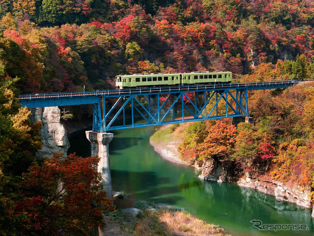 4位から10位までは会津鉄道や南阿蘇鉄道などが選ばれた。写真は4位の会津鉄道。