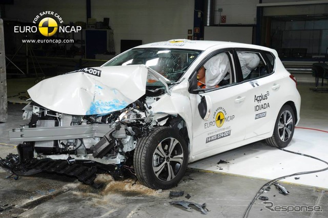 日産 パルサー 新型のユーロNCAPの衝突テスト