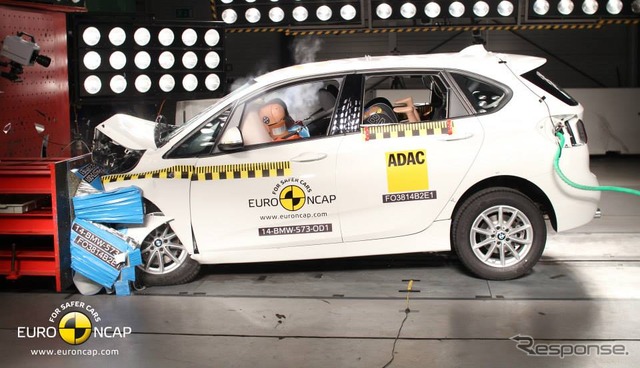 BMW 2シリーズ・アクティブツアラーのユーロNCAP衝突テスト