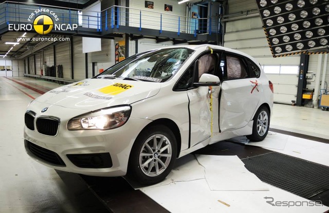 BMW 2シリーズ・アクティブツアラーのユーロNCAP衝突テスト