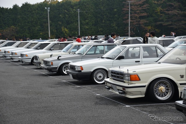 500台の80年代車が富士スピードウェイに集結…ハチマルミーティング2014開催